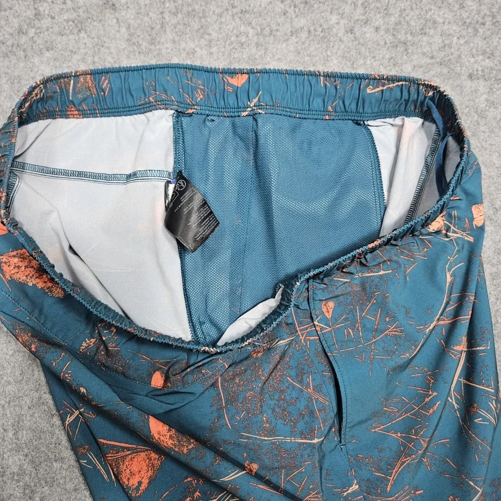 The North Face Wander Short Mens XL Blue Coral Valley Print Standard Fit Elastic
